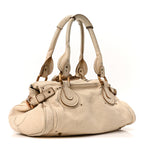 Calfskin Medium Paddington Satchel Ivory