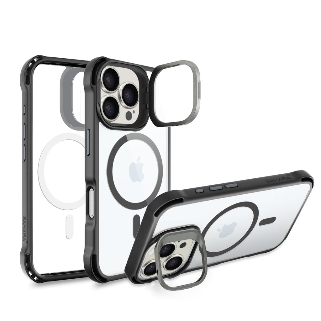 SAHARA - Venture Series Clear Rebound Case with Kickstand - Apple iPhone 16 Pro