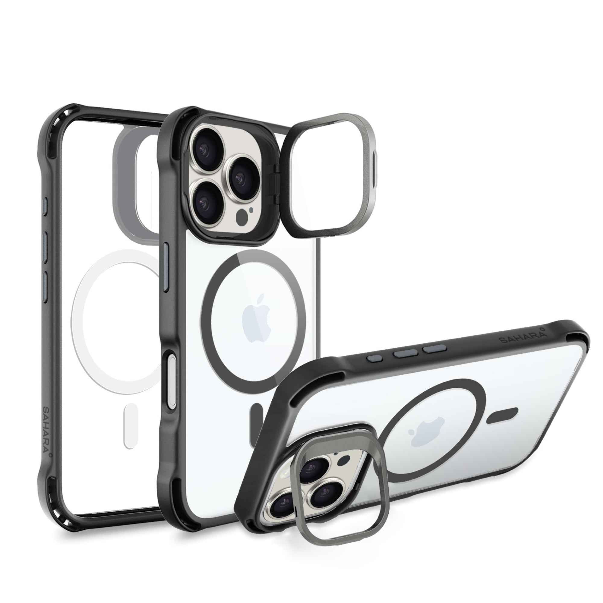 SAHARA - Venture Series Clear Rebound Case with Kickstand - Apple iPhone 16 Pro