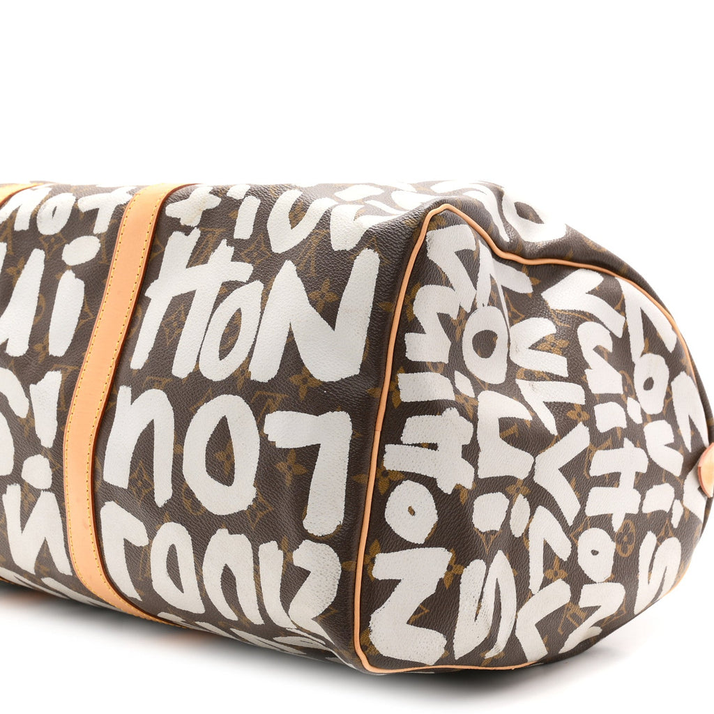 Monogram Graffiti Keepall 50 Silver