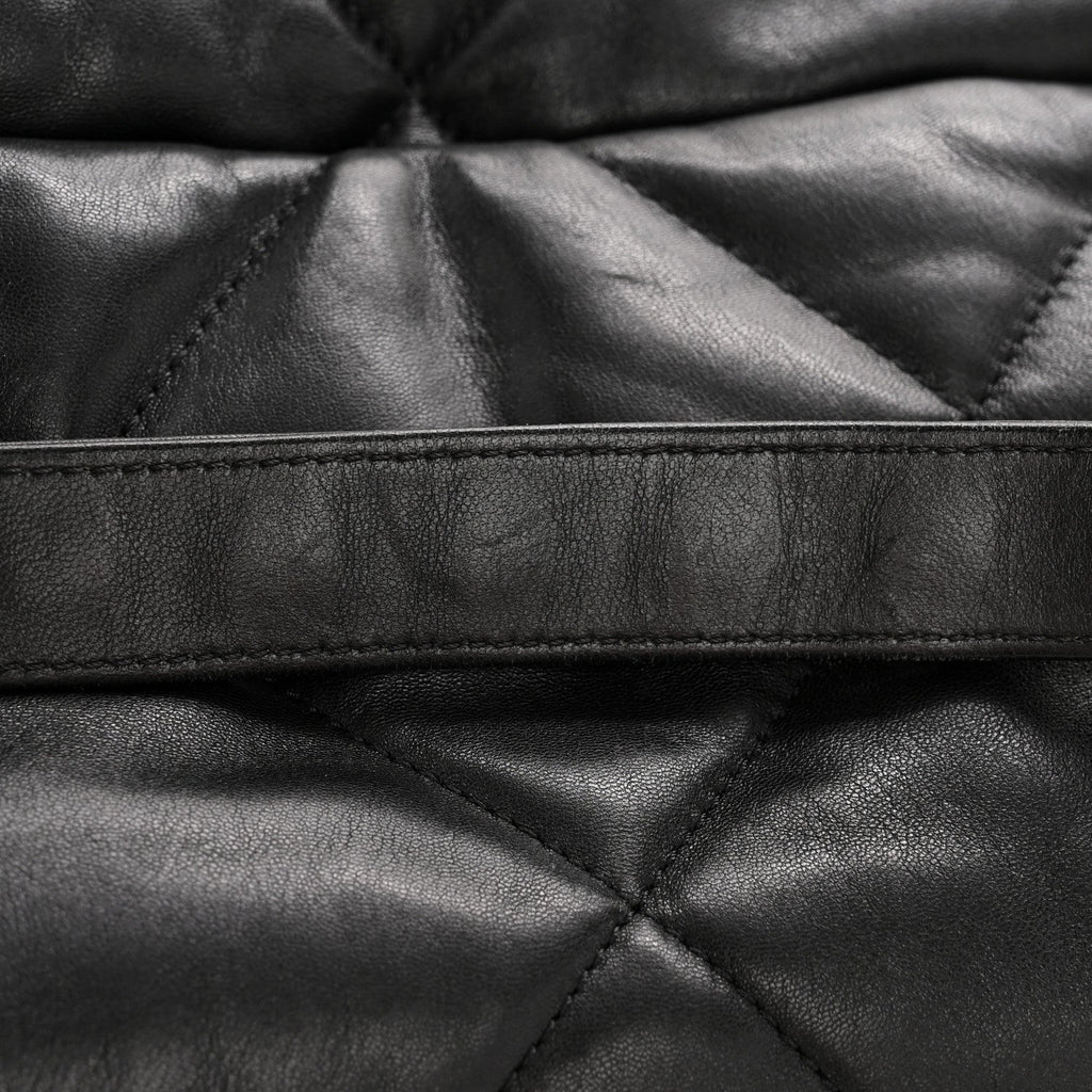 Lambskin Quilted Large Chanel 19 Flap Black