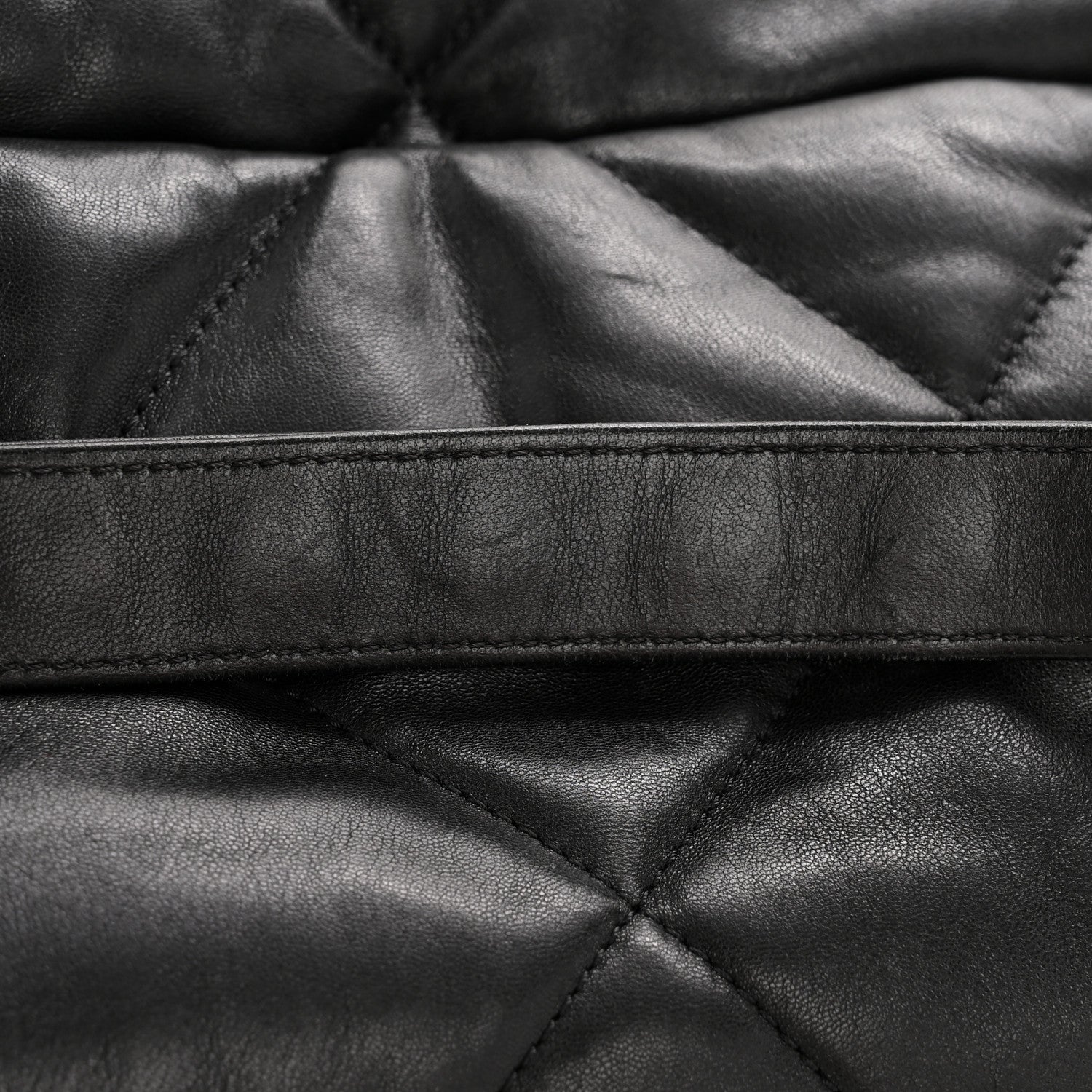 Lambskin Quilted Large Chanel 19 Flap Black