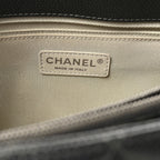 Caviar Quilted Grand Shopping Tote GST Dark Silver