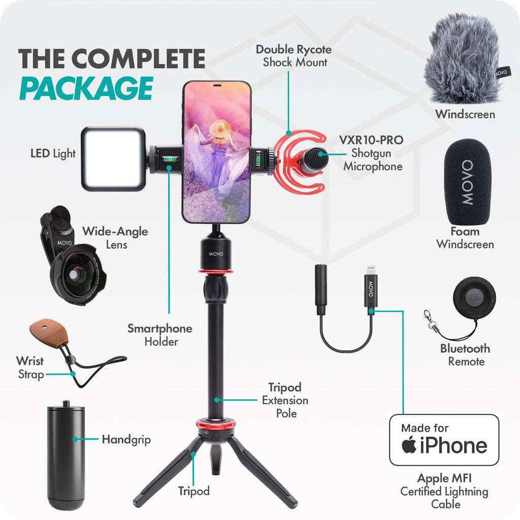 Movo iVlog1 Vlogging Kit for Lightning iPhones