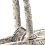 Canvas Embroidered Medium Dioriviera Toile De Jouy Book Tote Gray