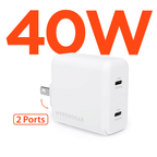 PD40W Dual USB-C Wall Charger