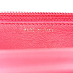 Tweed Calfskin Signe Wallet On Chain WOC Black Pink Orange