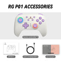 RG P01 Wireless Gaming Controller with Trigger Joystick, Macro Key, and RGB Breathing Light for Switch, PC, Android, and iOS