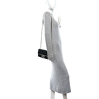 Lambskin Quilted Resin CC Mini Flap Bag Black White