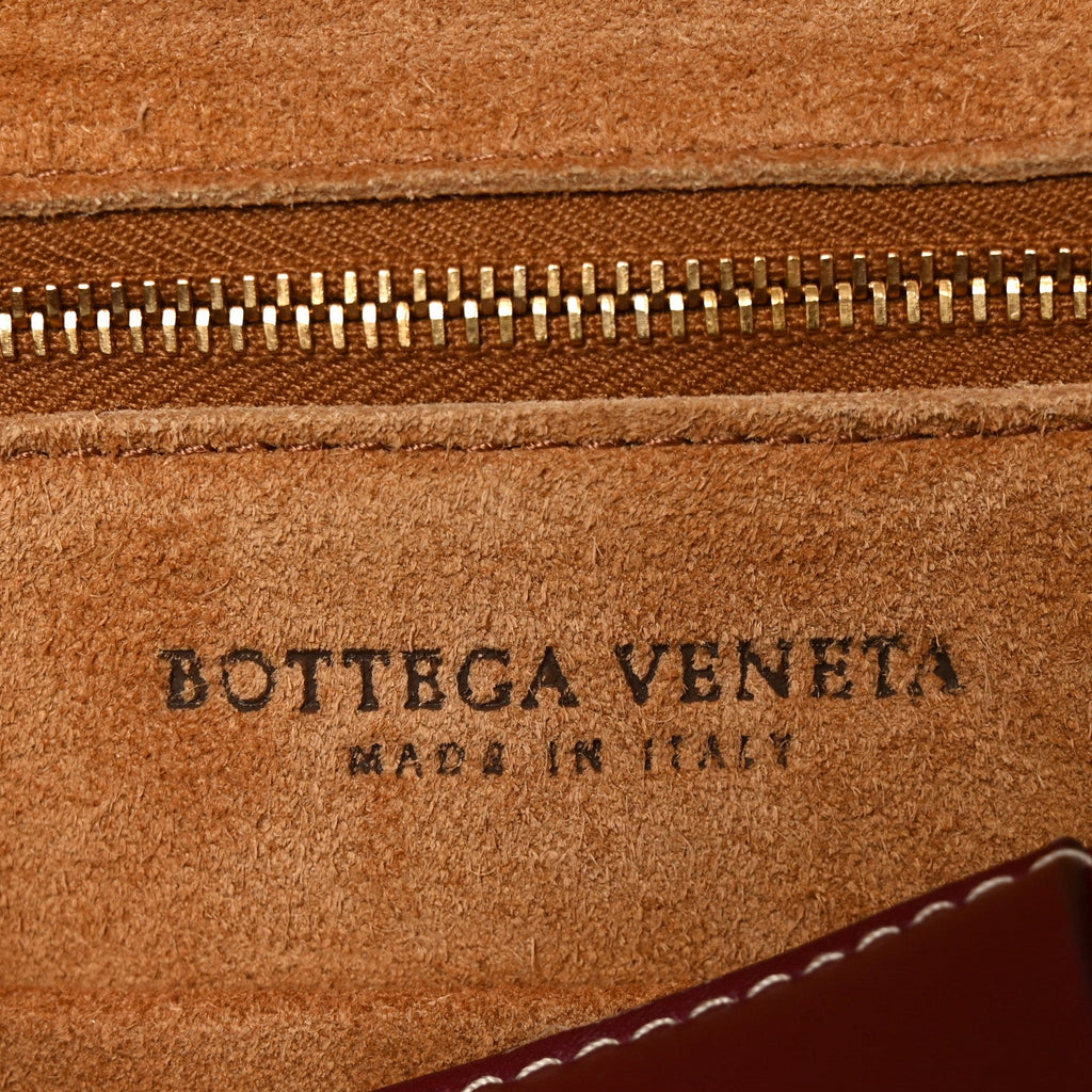Calfskin Mini Maxi Intrecciato Arco Burgundy