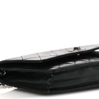 Aged Calfskin Quilted Reissue Wallet On Chain WOC Black