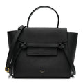 Grained Calfskin Nano Belt Bag Black