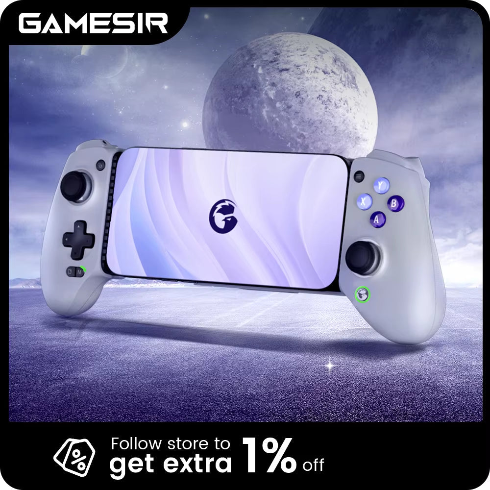 Gamesir G8 Galileo Mobile Game Controller with Hall Effect Joystick for iPhone 15 and Android Devices - Ideal for Cloud Gaming