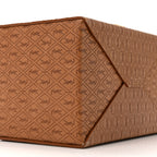Calfskin Monogram Take Away Box Dusty Vintage Brown Gold