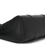 Grained Calfskin LV Aerogram Tote Black