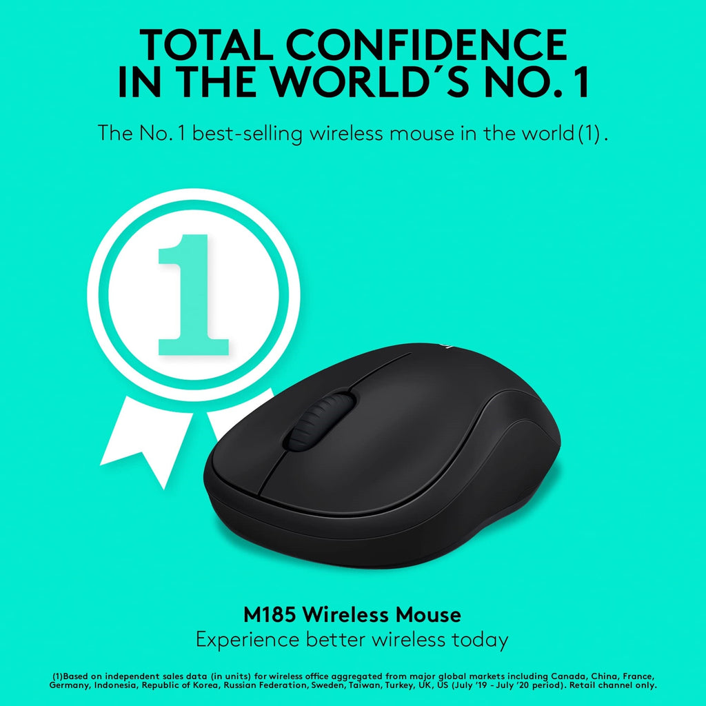 M185 2.4GHz 1000dpi Wireless Mouse