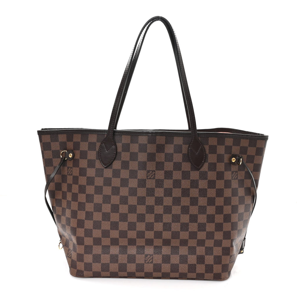 Damier Ebene Neo Neverfull MM Rose Ballerine