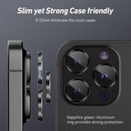 Entronix Camera Lens Protector Compatible with iPhone 17 Pro/17 Pro Max - Luxury Metal