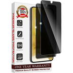 Entronix Anti-Spy Privacy Screen Protector Compatible with Galaxy S21 - 2-Piece Combo