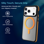 Entronix [Magnetic] Case Compatible with iPhone 17 Pro Max - Translucent Matte Back w/ Rugged Edges