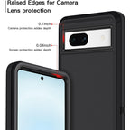 Entronix Bundle Compatible with Pixel 7a - Heavy Duty Case & 2 Clear Screen Protectors