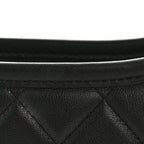 Calfskin Quilted Hobo Black