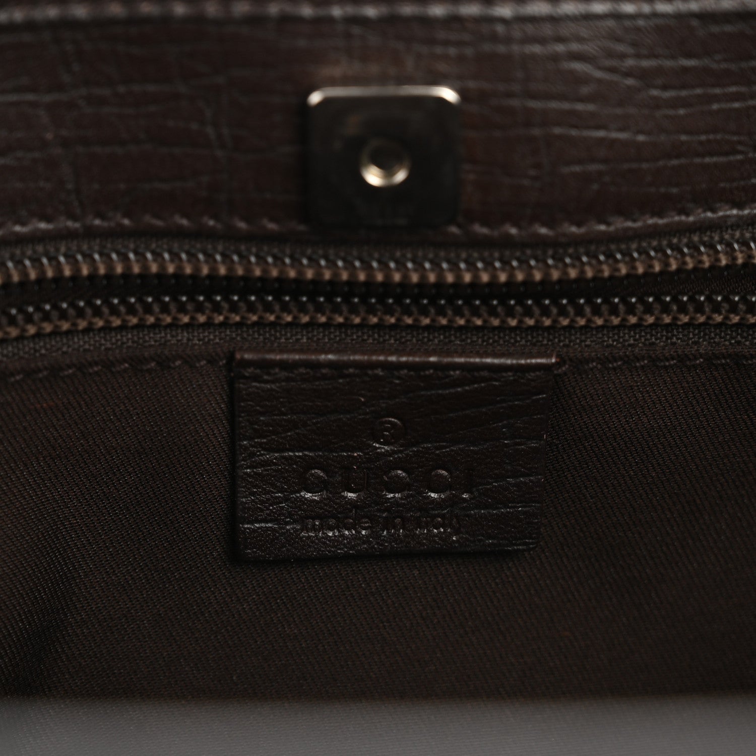 GG Plus Monogram Medium Joy Tote Dark Brown