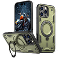 Entronix [Magnetic] Case Compatible with iPhone 16 Pro - Rugged Armor Gripstand