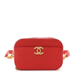 Caviar Quilted Waist Bag Red