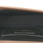Grain De Poudre Textured Mixed Matelasse Triquilt Small Monogram Satchel Greyish Brown