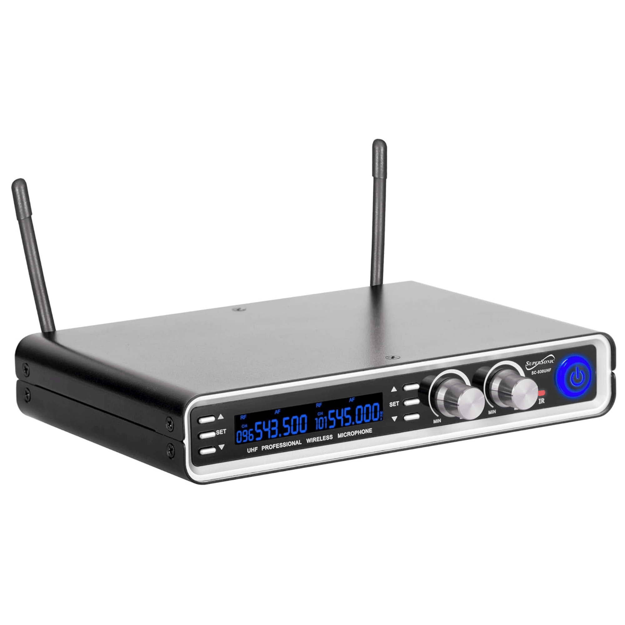 UHF Dual Channel Selectable Frequencies Professional Wireless Microphone