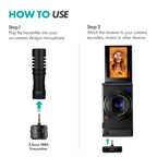 Movo WM-VXR10 Wireless Shotgun Mic Adapter for TRS