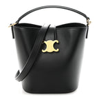 Smooth Calfskin Triomphe Small Louise Bag Black