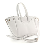 Smooth Calfskin Mini Bel Air Carry All Bag White