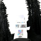 X UGG Crinkle Patent Shearling Small Shopping Bag Black