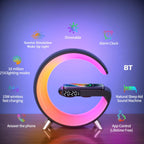 Light Wireless Charger And Speaker With Clock