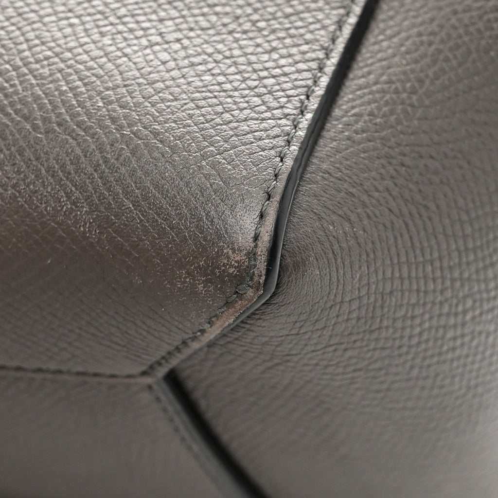 Grained Calfskin Micro Belt Bag Grey