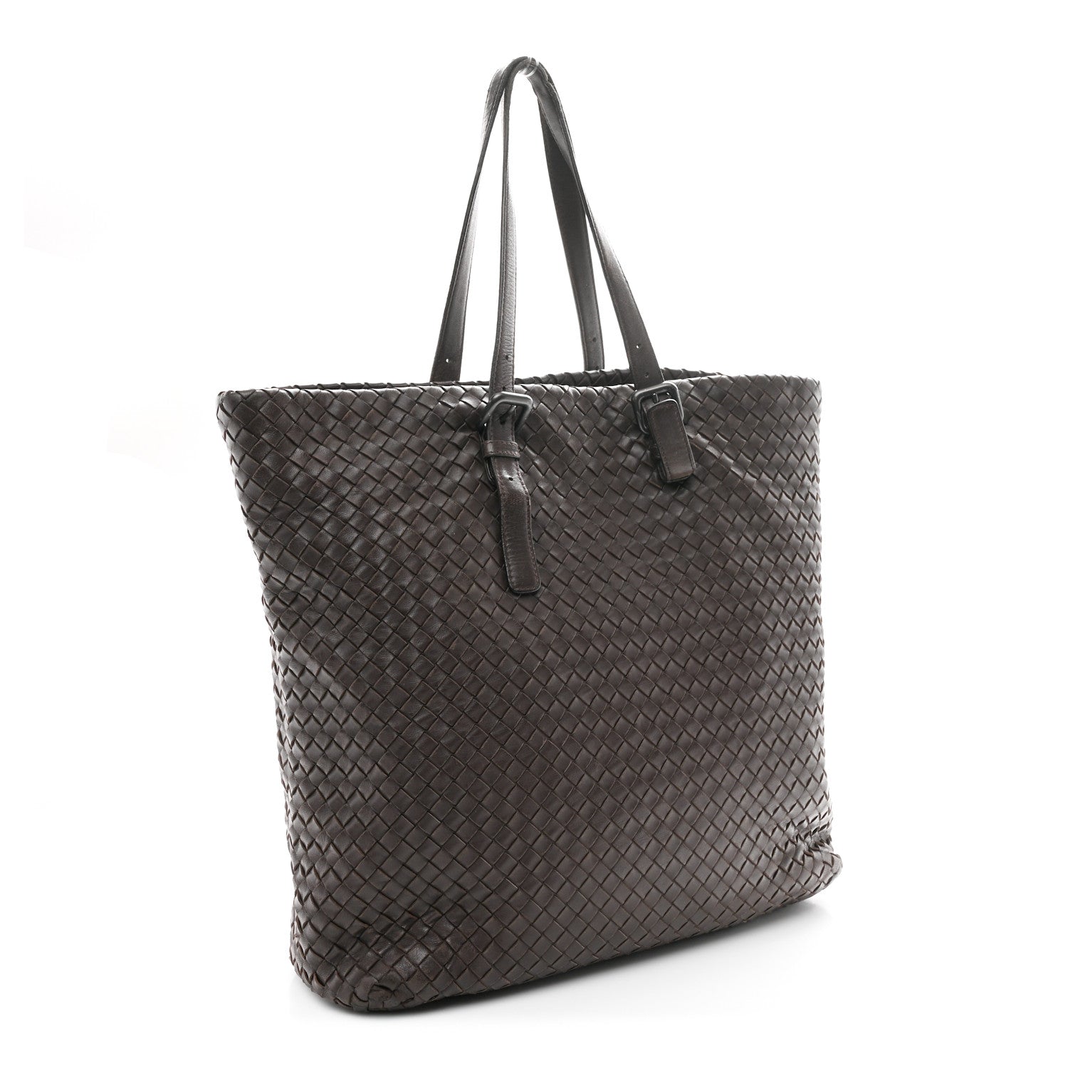Nappa Intrecciato Large Tote Ebano