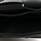 Lambskin Maxi Intrecciato Extra Mini Cassette Crossbody Bag Black