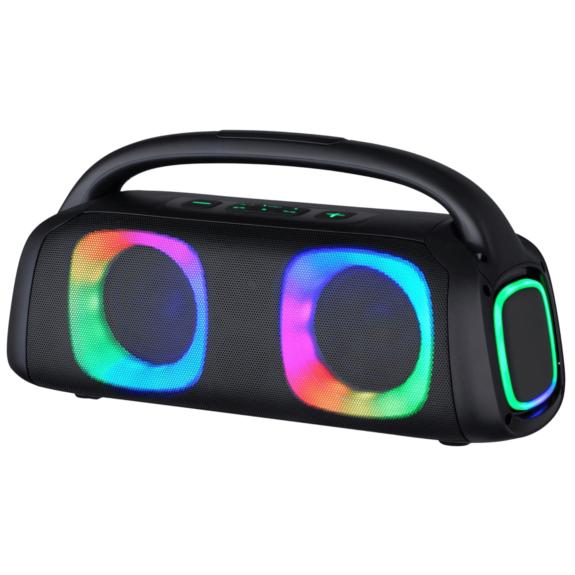 Portable Bluetooth Speaker with RGB Lights and TWS-Enhanced Stereo Sound