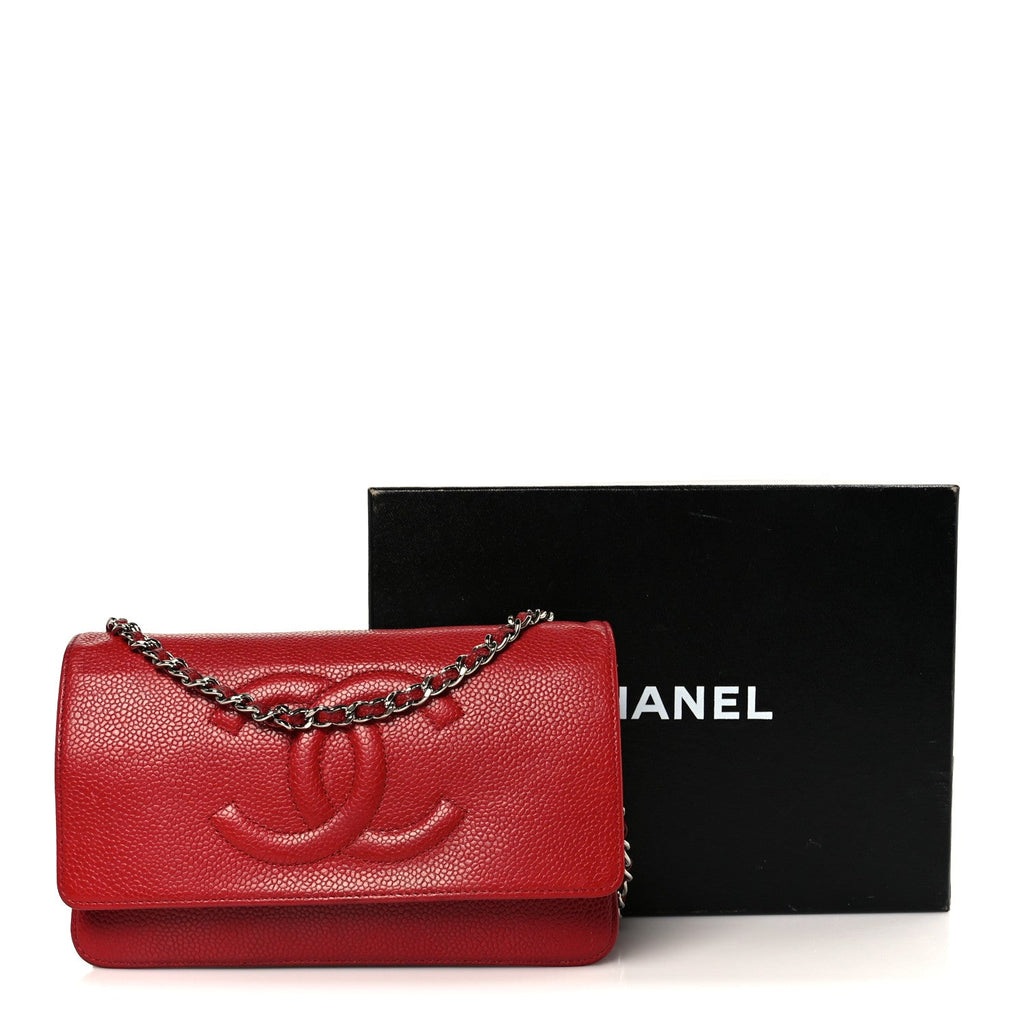 Caviar Timeless CC Wallet on Chain WOC Red