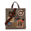 Soft GG Supreme Monogram Courrier Vertical Tote Beige New Acero
