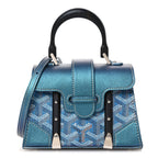 Iridescent Goyardine Structure Nano Saigon Pearly Blue
