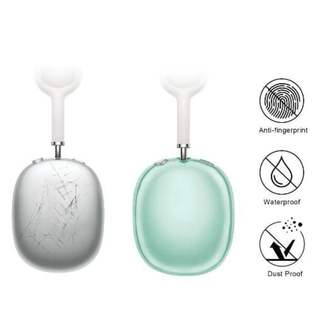 SAHARA - Hybrid Flex Case for Apple AirPods Max - Transparent Green