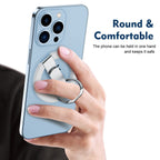 Entronix Magnetic Phone Grip – 360° Rotating Ring Holder Kickstand, Magnetic Grip Accessory Compatible with Magnetic Cases