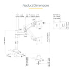 Desk Mount Single Monitor Arm for
