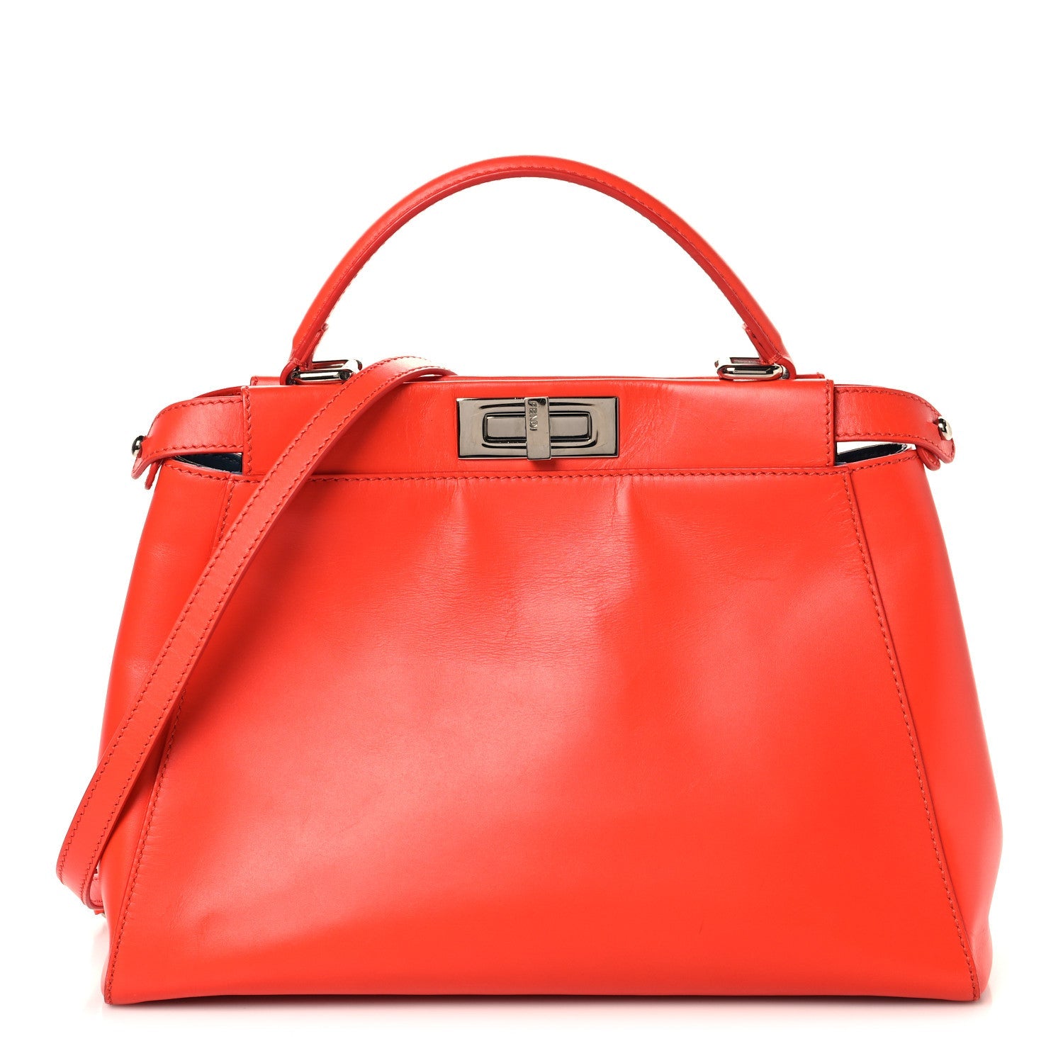 Vitello Morgan Snakeskin Crocodile Monster Eyes Medium Peekaboo Iconic Satchel Papavero Multicolor