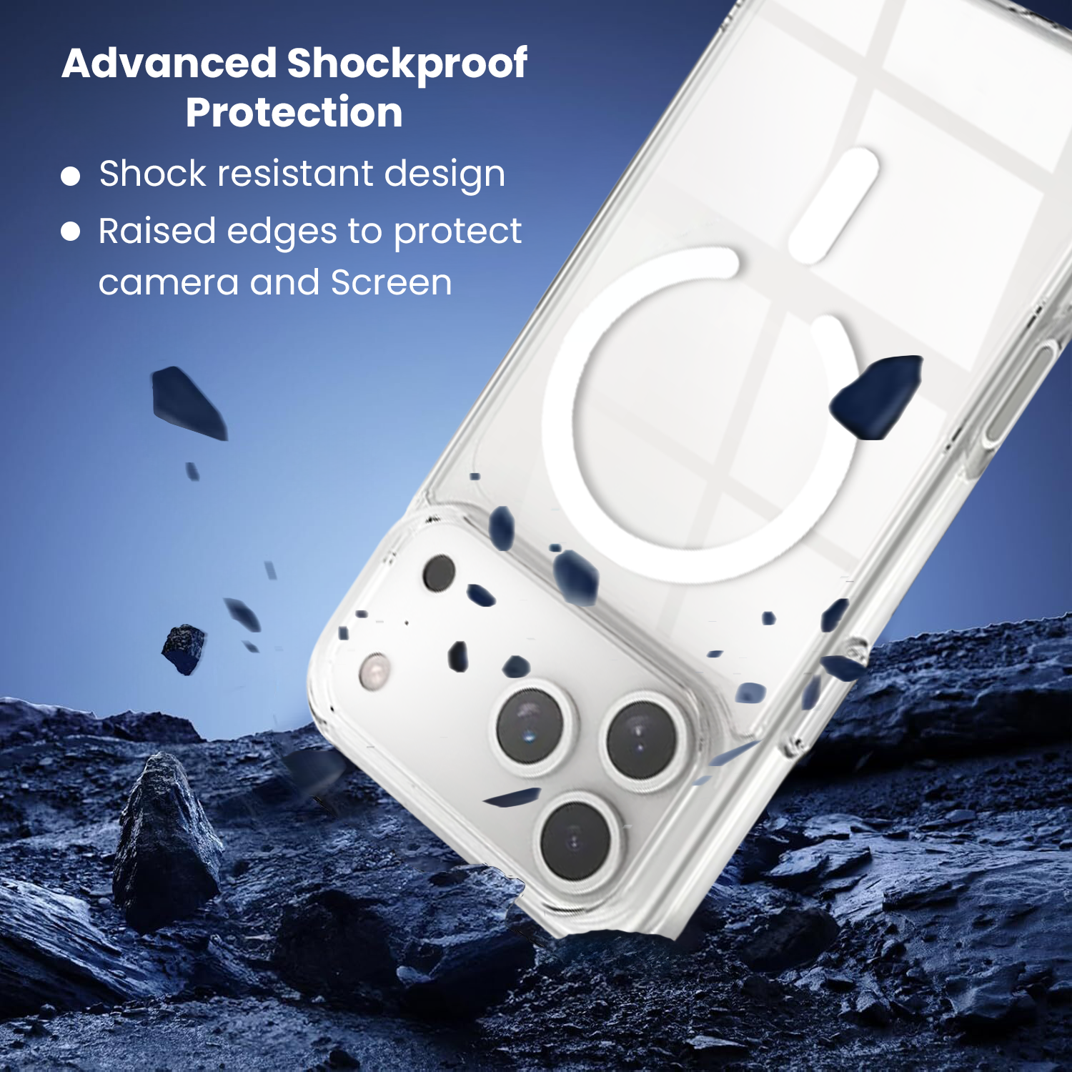 Entronix Bundle Compatible with iPhone 17 Pro - [Magnetic] Clear Case, 1 Clear Screen Protector & 1 Camera Lens Protector