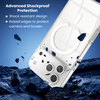 Entronix Bundle Compatible with iPhone 17 Pro - [Magnetic] Clear Case & 2 Clear Screen Protectors