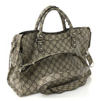 X GUCCI GG Supreme Monogram Neo Classic Silver Hardware City Beige Ebony
